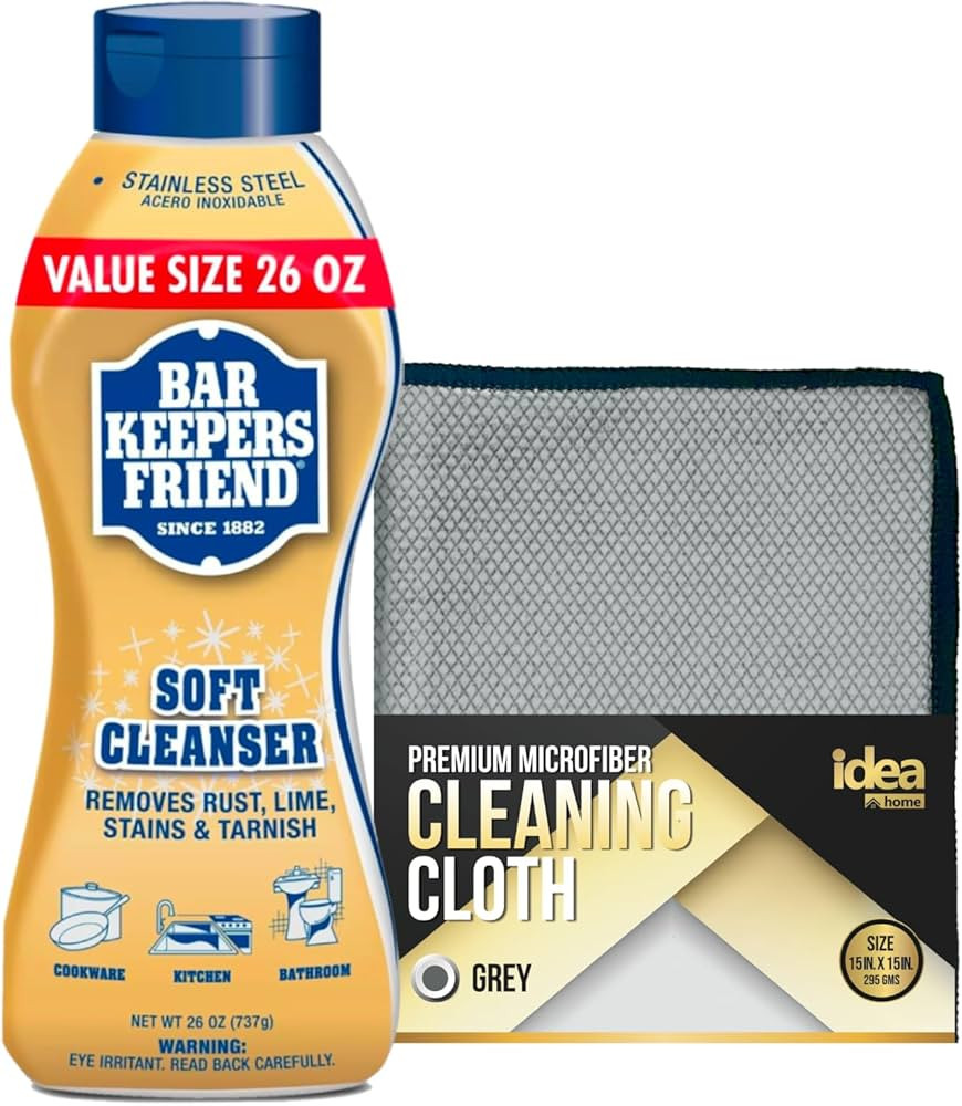 Bar Keepers Friend Soft Cleanser (VALUE PACK 26 OZ) Multipurpose Cleaner & Rust Stain Remover Bun... | Amazon (US)