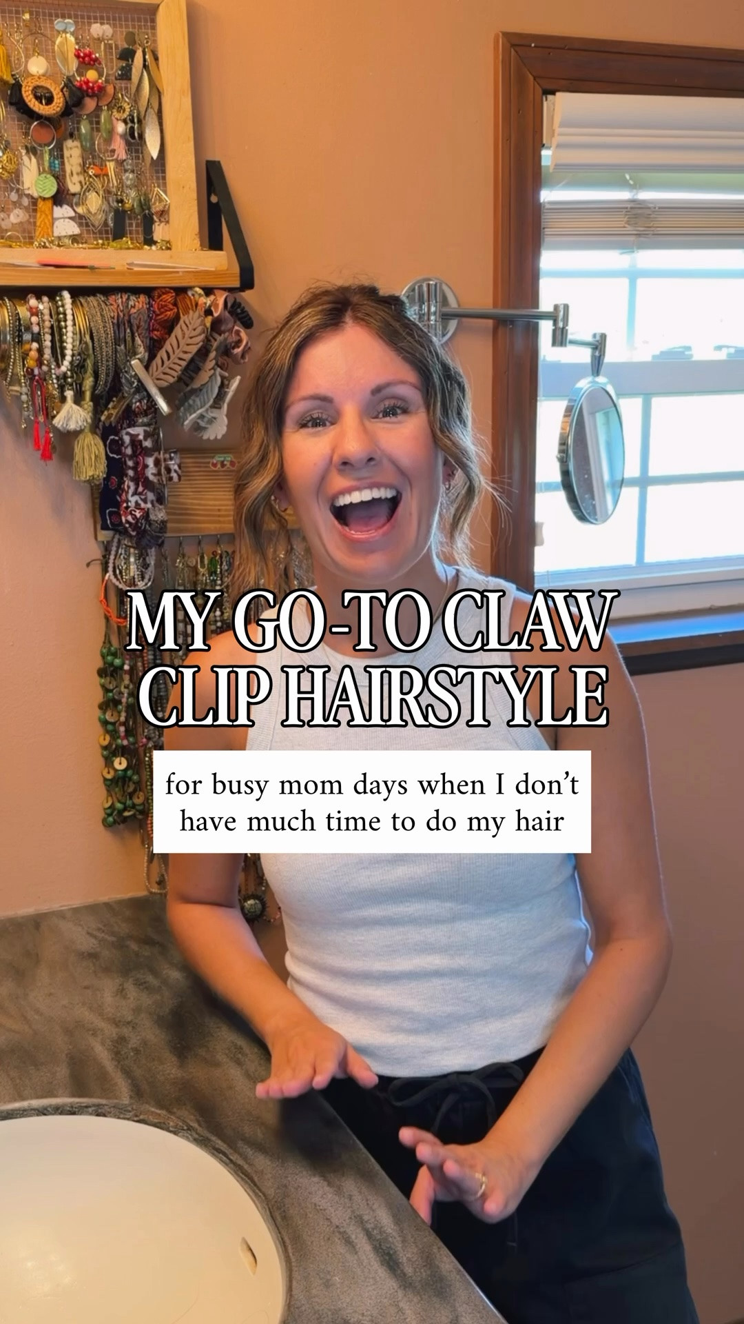 My easy claw clip hairstyle🙆🏽‍♀️

I get it, I’m a mom who doesn’t have a lot of time to do my hair either, but this claw clip up-do has been my go-to hairstyle for a few years now!
It’s ridiculously easy, feels like me, and makes me feel put together which is always the goal🙌🏽 save for when you need an easy hairstyle (mom or not!)🥰
I linked the 3/4 curling iron I own—I love it and also own it in the 1inch and 1.5inch (my mom is a former hairdresser and recommended them all to me). 

I also linked my comb, my clip(s)—I own all 4, the shampoo + conditioner I currently use, my heat protectant, and the air dry gel I’ve been using on my hair after washing it!

And linked my outfit! Small in my tank, XS short/petite in my pants and 6 in my crocs🖤

#LTKBeauty #LTKmomlife #LTKgrwm