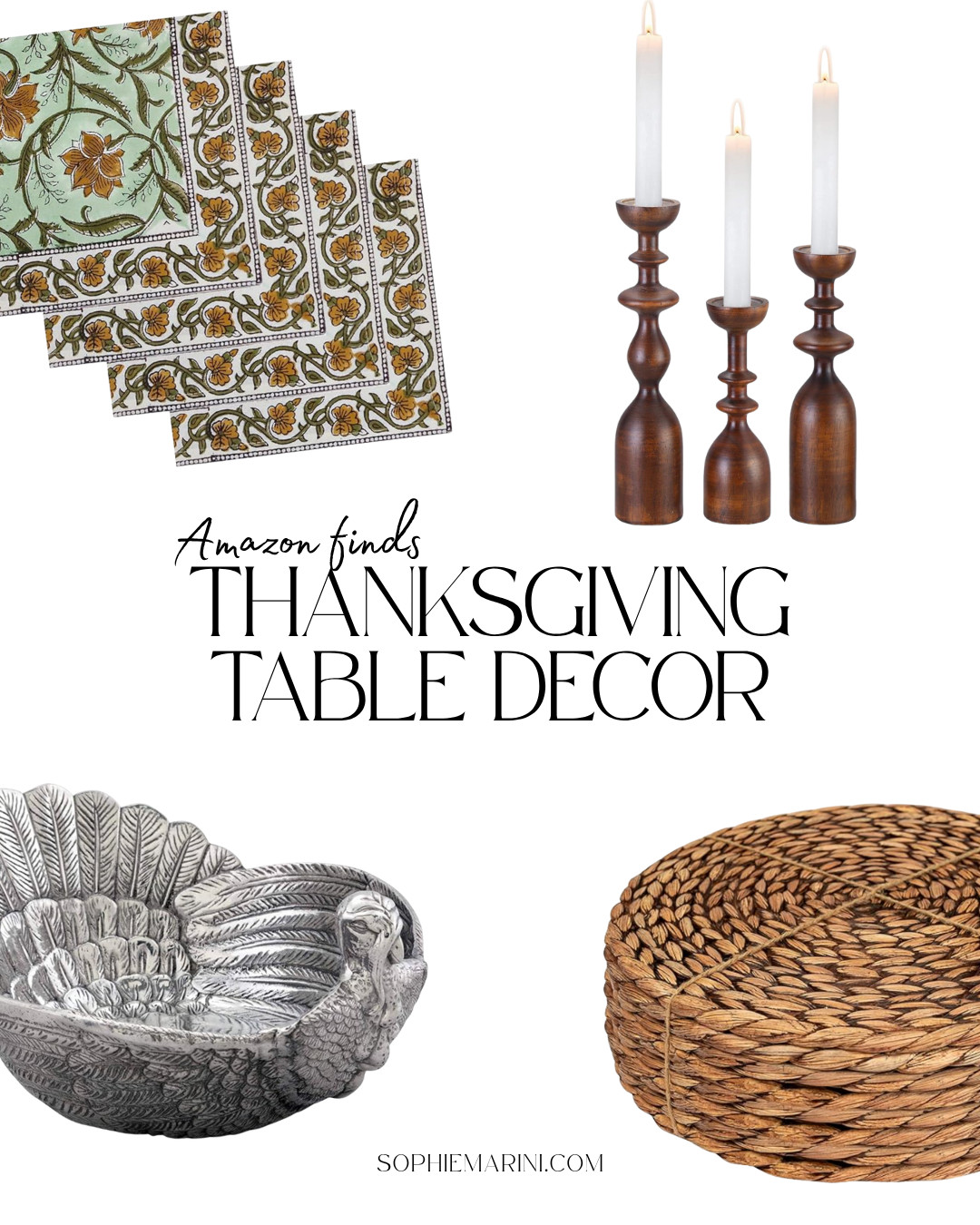 Thanksgiving table: amazon finds 
[Tablecloth Rectangular,Floral Stain Resistant Table Cloth,Fall Vintage Decor Tablecloths for Dining Thanksgiving Kitchen Party, Dried Pampas Grass Decor, 100 Stems Pampas Grass Contains Bunny Tails Dried Flowers, Reed Grass Bouquet for Wedding Boho Flowers Home Table Decor, Rustic Farmhouse Party, Woven Placemats, Round Placemat, Wicker Place mats, Rattan Place mat, Plate Chargers, Cotton Napkins Set of 4, Brown Green, Washable Hand Block Printed Reusable Cloth Napkins for Dinning, Party, Wedding, Home Decor Autumn, Spode Woodland Turkey Pickle Dish Porcelain Serving Dish for Pickles,Rustic Thanksgiving Serveware, Arthur Court Serving Salad Bowl Turkey Large Thanksgiving Table Serving Bowl Fruit Bowl Statement Piece] 

 #LTKHoliday #LTKSeasonal #LTKHome