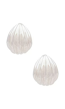 8 Other Reasons Shell Hoop Earrings in Silver from Revolve.com | Revolve Clothing (Global)