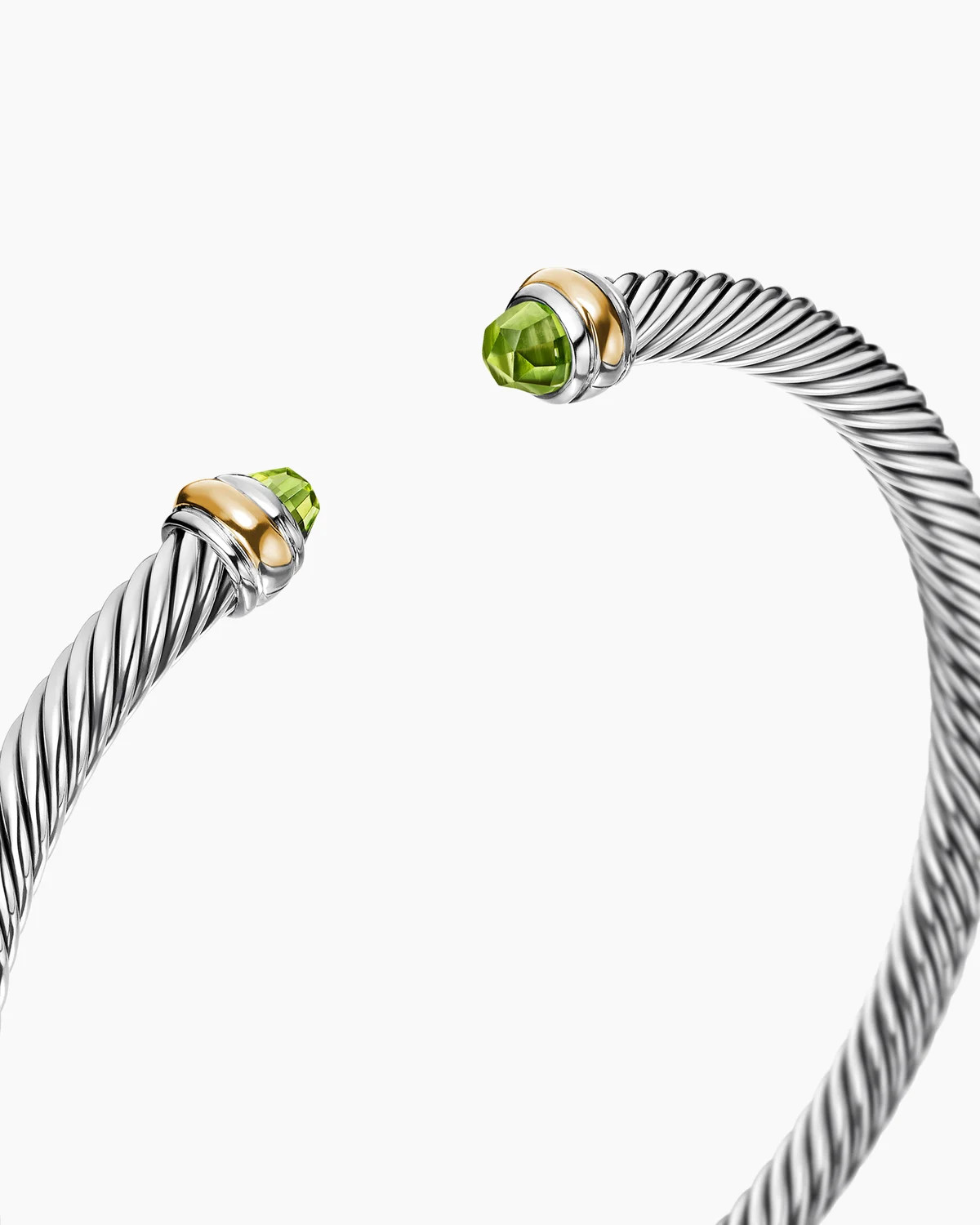 David Yurman | Classic Cable Bracelet in Sterling Silver with 18K Yellow Gold, 4mm | David Yurman