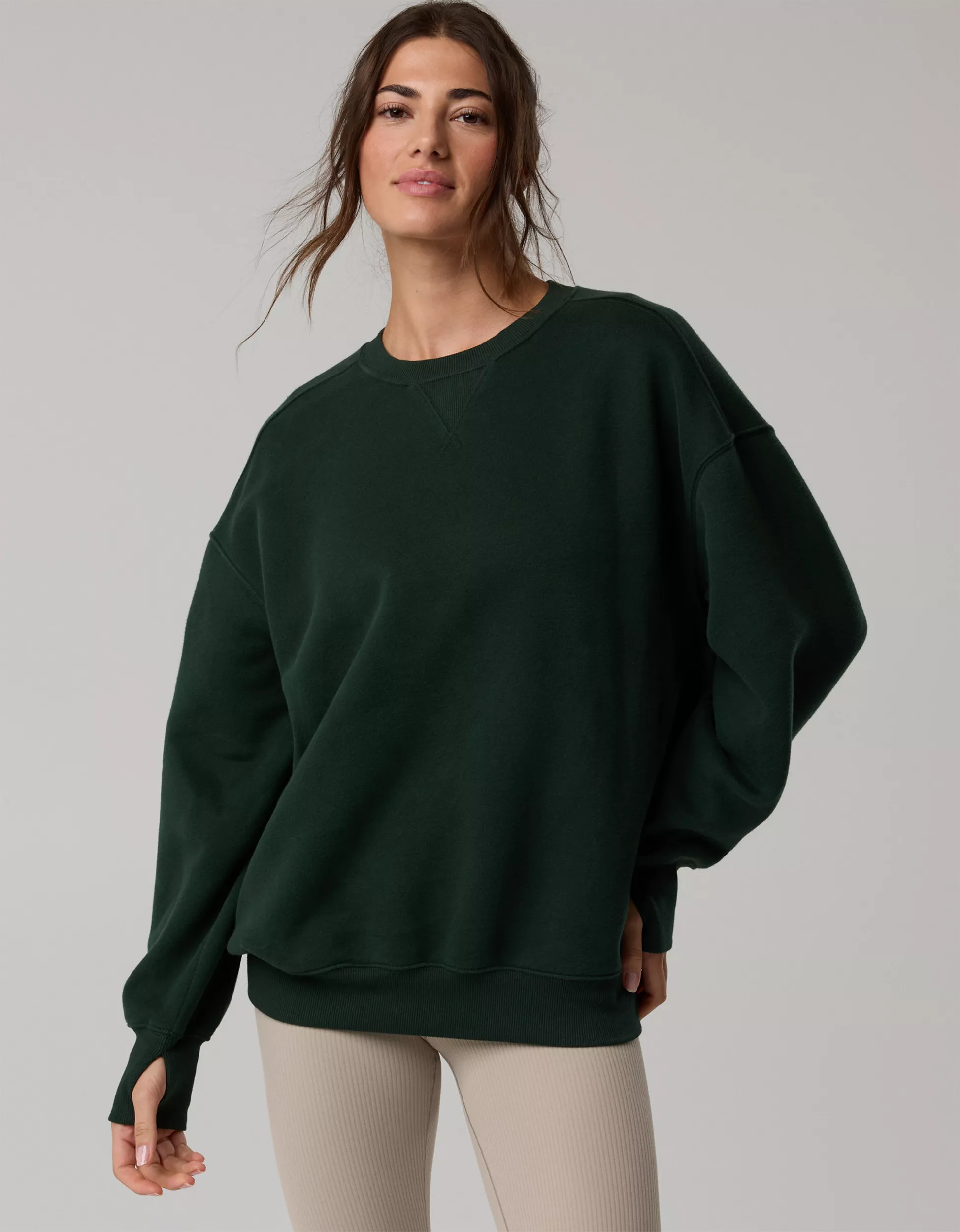 OFFLINE By Aerie Cloud Fleece Oversized Crewneck Sweatshirt | American Eagle Outfitters (US & CA)