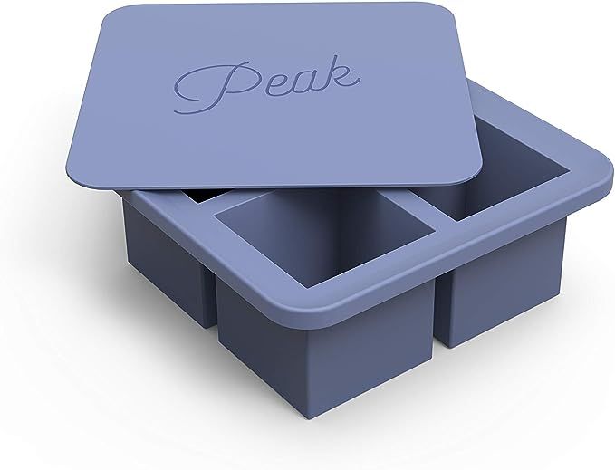 W&P WP-ICE-KC-BL1 Peak Ice Works Extra Large Cube Silicone Ice Tray, BPA Free, Dishwasher Safe, P... | Amazon (US)