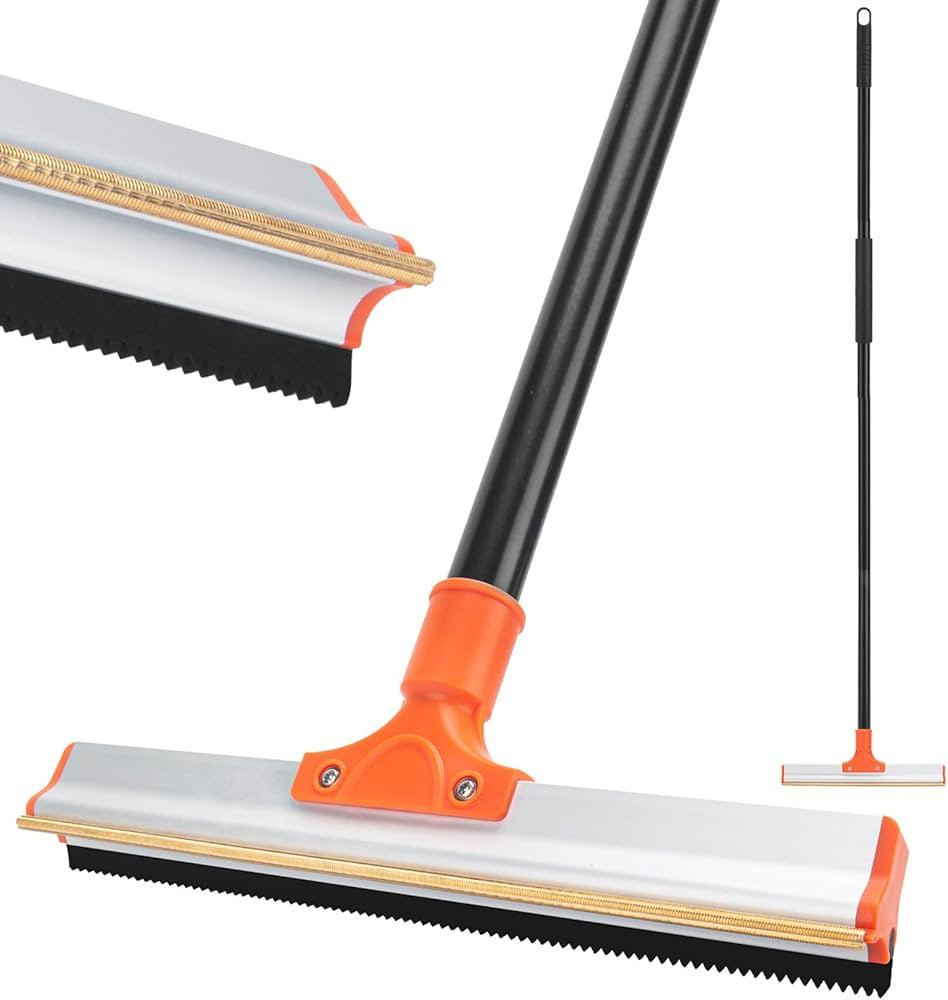 Carpet Rake for Pet Hair Removal, 57'' Long Handle Dog and Cat Hair Remover Tool to Fluff Rug, St... | Amazon (US)