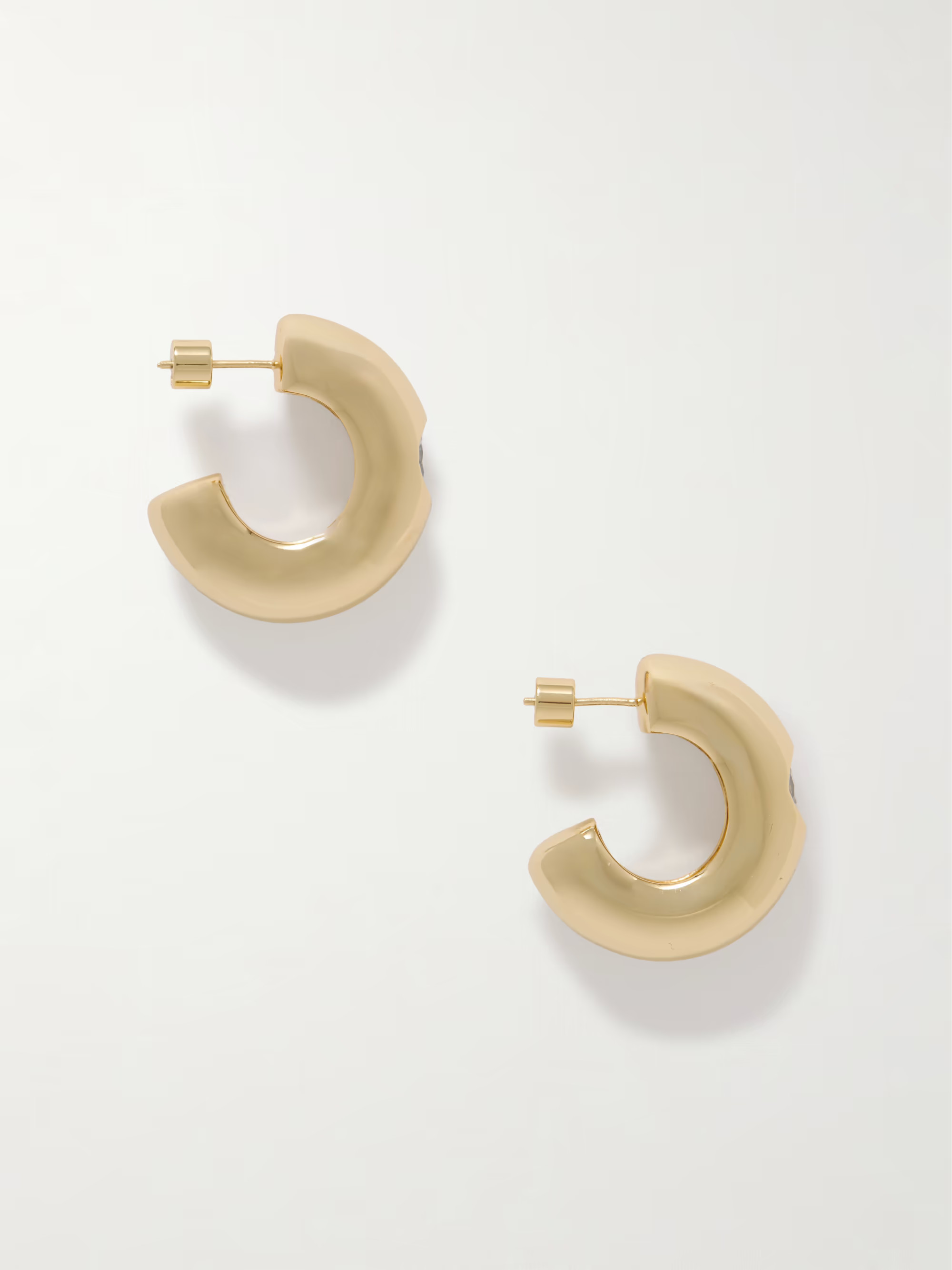 Kaia gold-plated crystal hoop earrings | NET-A-PORTER (UK & EU)