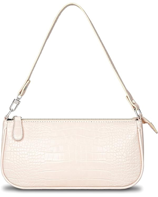 Small Shoulder Bags for Women Retro Classic Tote Purse Handbag Crocodile Pattern Clutch | Amazon (US)