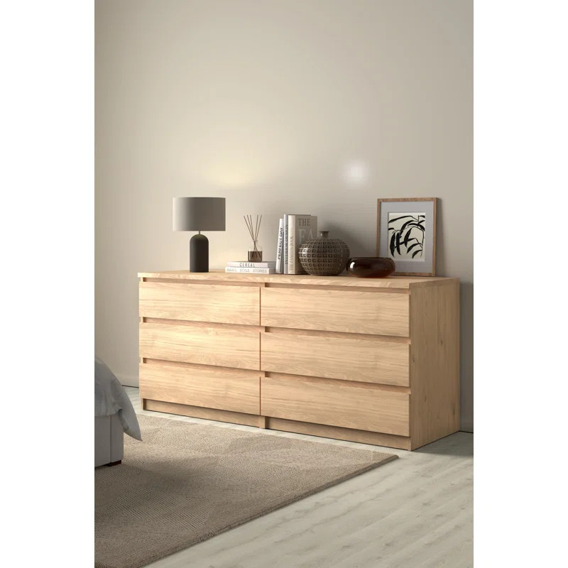 Kepner 6 Drawer 60.5" W Double Dresser | Wayfair North America