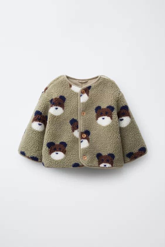 BEAR FLEECE JACKET | Zara Canada