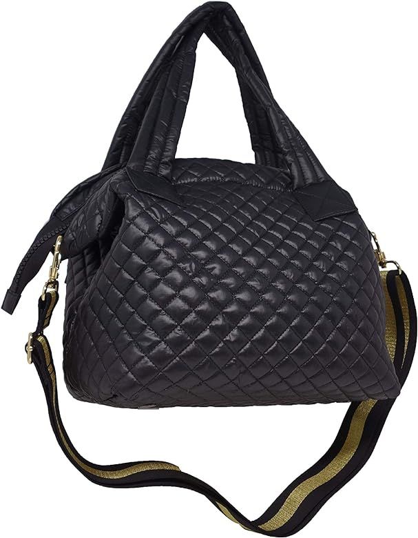 ClaraNY Comfortable Light weight Medium size Quilted Tote bag with Pouch and Strap water repellent B | Amazon (US)