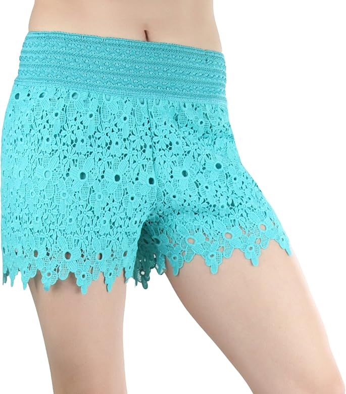 ToBeInStyle Women's Lace Shorts | Amazon (US)
