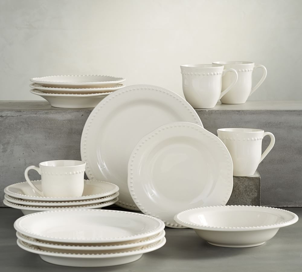 Emma Beaded Stoneware Dinnerware Sets | Pottery Barn (US)