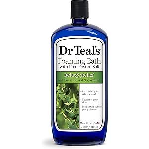 Dr. Teal's Foaming Bath (Epsom Salt), Eucalyptus Spearmint, 34 Fluid Ounce | Amazon (US)