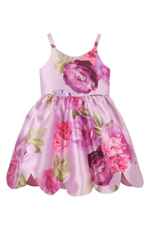Zunie Kids' Floral Mikado Party Dress in Orchid Multi at Nordstrom, Size 6 | Nordstrom