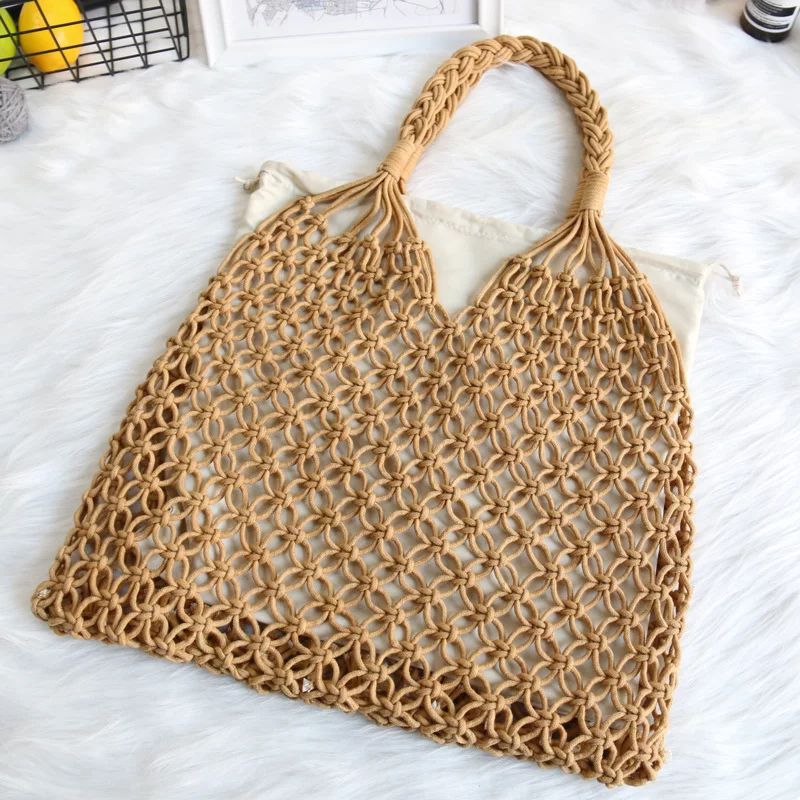 Straw Bag for Women, GMYLE Woven Straw Rattan Hollow Handbag Bag Fashion Spring Summer Travel Sho... | Walmart (US)