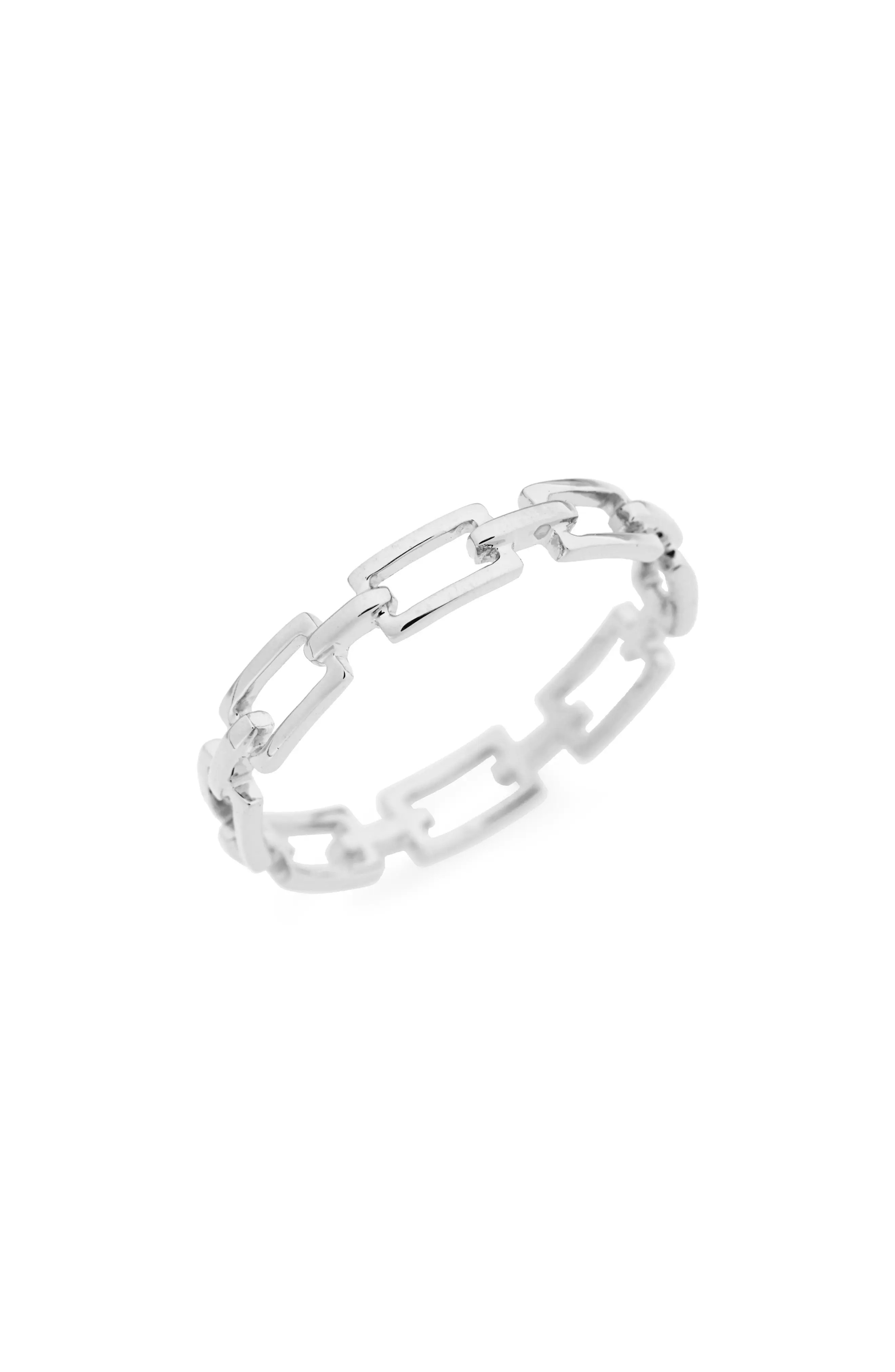 Bony Levy 14K Gold Link Stacking Ring in White Gold at Nordstrom, Size 6.5 | Nordstrom