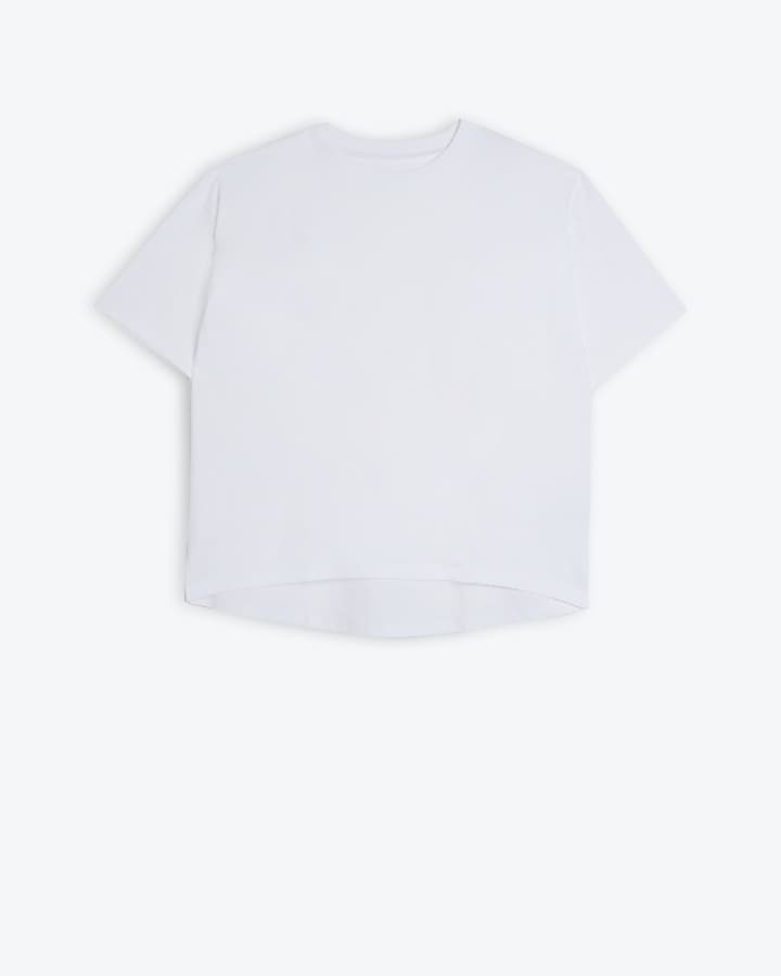White short sleeve t-shirt | River Island (UK & IE)