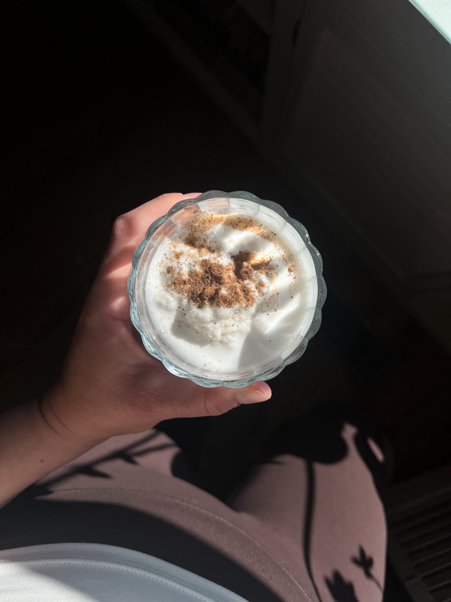 “The Milkshake” protein smoothie
1 scoop Ballerina Farm vanilla protein
8 oz almond milk
Ice
Nutmeg

#LTKHome #LTKFamily