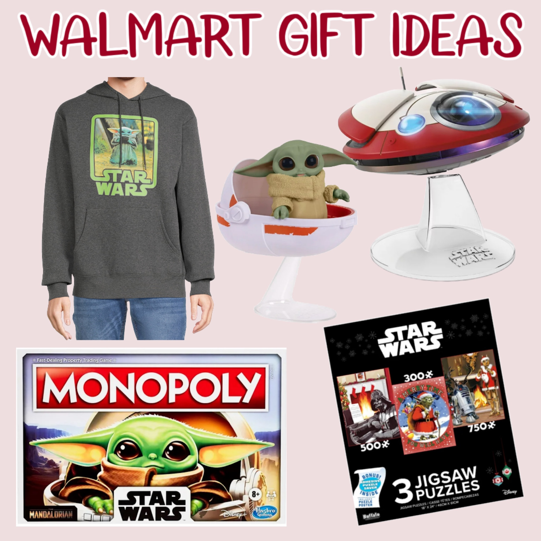#WalmartPartner Looking for gift ideas the Star Wars fanatic in your life will love?  Don’t miss out on the Walmart Annual Event to get them at a great price! #IYWYK #WalmartFinds @walmartSale

#LTKGiftGuide #LTKsalealert #LTKHolidaySale