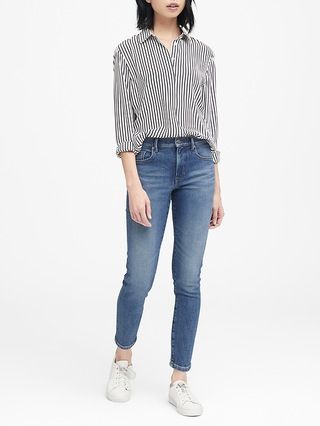 High-Rise Straight Ankle Jean | Banana Republic (US)