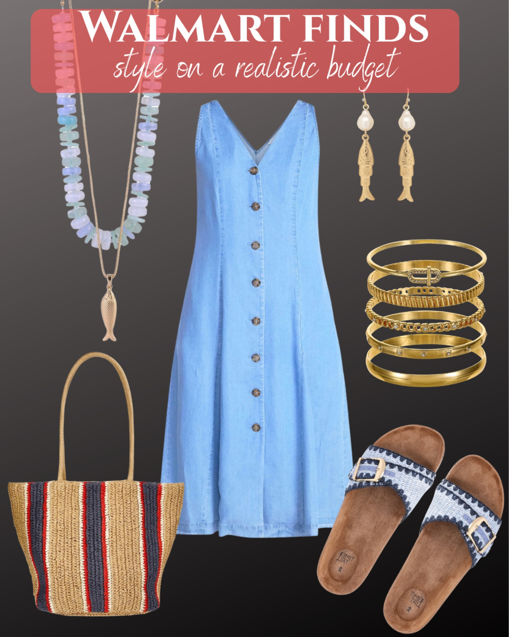 Outfit inspo straight from Walmart 💙
Denim dress, casual dress, women’s sandals, straw purse, affordable jewelryy

#LTKOver40 #LTKSeasonal #LTKmomlife