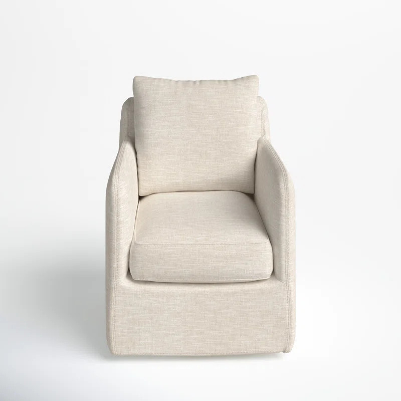 Alistair Slipcovered Swivel Armchair | Wayfair North America