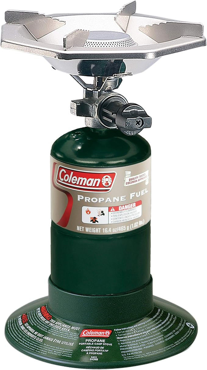 Coleman Portable Bottletop Propane Gas Stove with Adjustable Burner | Amazon (US)