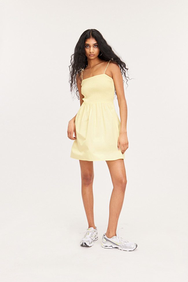 Mini Babydoll Poplin Dress | Monki