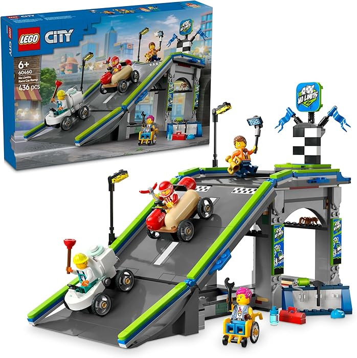 LEGO 60460 City Race Car Jump Course Toy Toy Birthday Gift Blocks Educational Boys Girls Children... | Amazon (US)