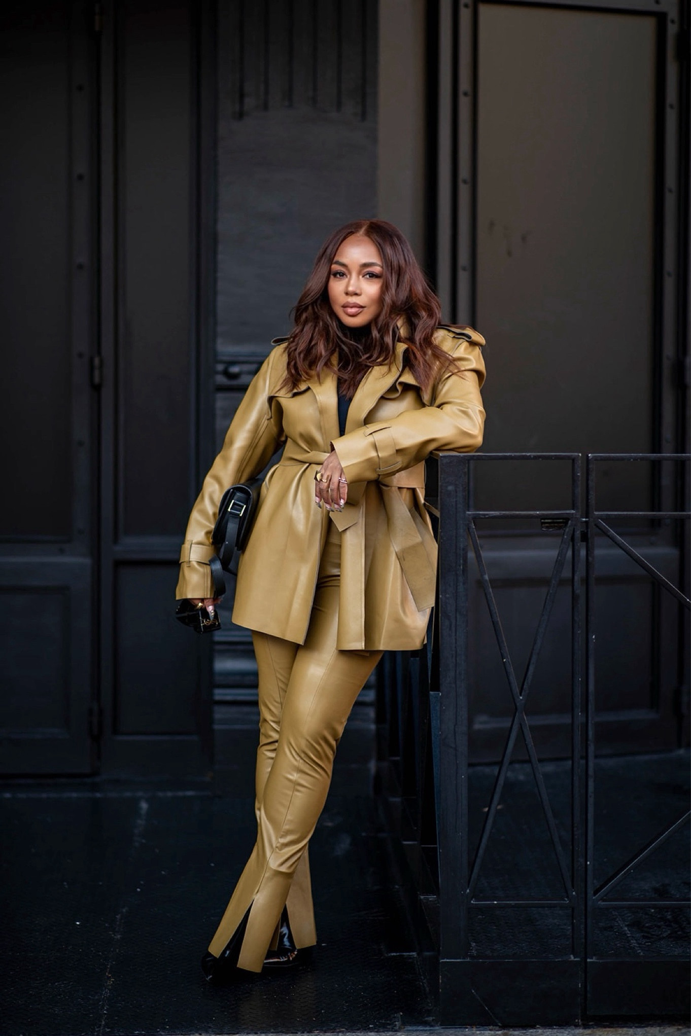 A matching leather set. Yes please!  this strong shoulder jacket is my new favorite thing to wear. It goes perfect with jeans and of course pairs with the matching leather legging. Runs large, size down 

#LTKstyletip #LTKworkwear #LTKsalealert