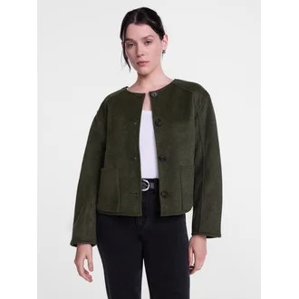 Scenario Women's Double Faced Faux Wool Jacket, Sizes XS-XXXL | Walmart (US)