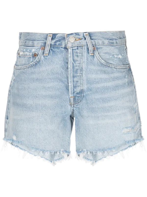 AGOLDE Taillenhohe Parker Jeans-Shorts | Blau | FARFETCH BE | Farfetch Global