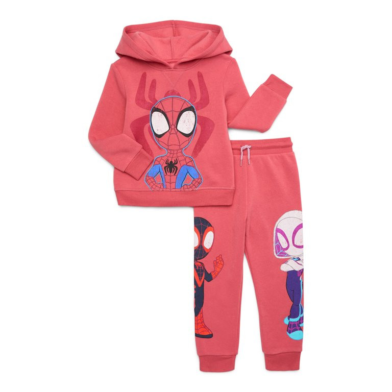Spidey & Amazing Friends Toddler Boy Hoodie and Joggers Set, Sizes 12M-5T | Walmart (US)