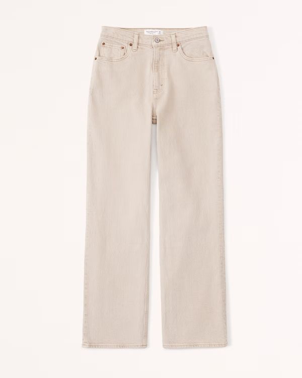 Curve Love High Rise 90s Relaxed Jean | Abercrombie & Fitch (UK)