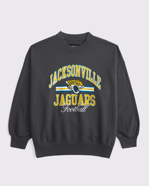 NFL Jacksonville Jaguars Vintage Sunday Crew | NFL Women's NFL Collection | Abercrombie.com | Abercrombie & Fitch (US)