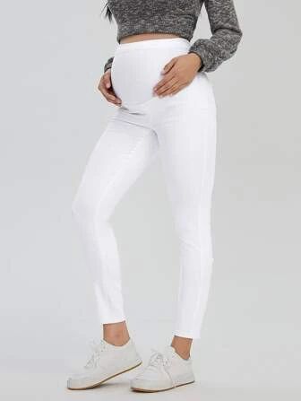 SHEIN Maternity Wideband Waist Skinny Jeans | SHEIN