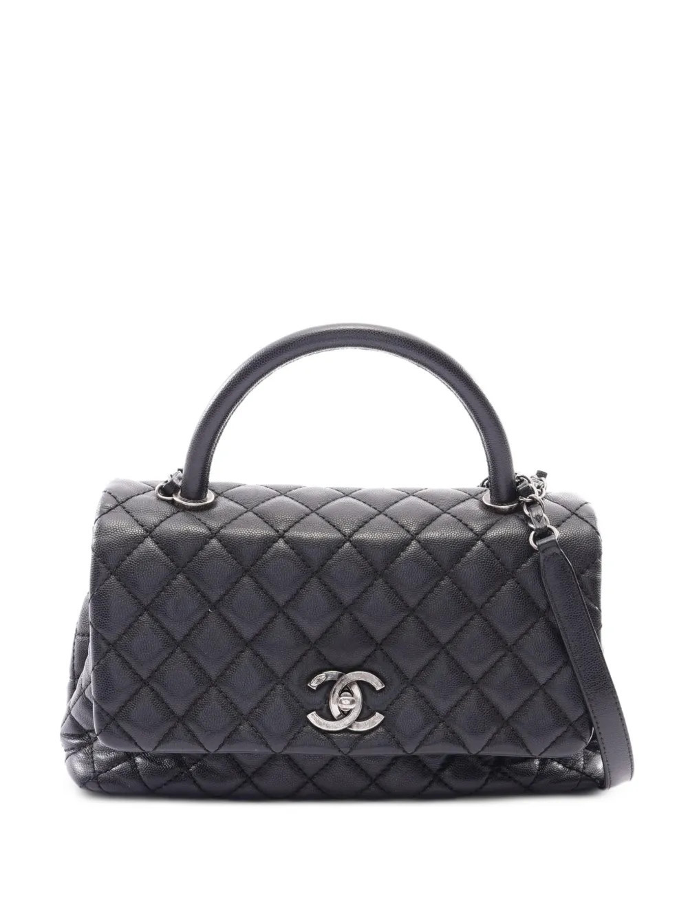 CHANEL Pre-Owned 2016-2017 29 Coco top-handle tote bag - Black | Farfetch Global
