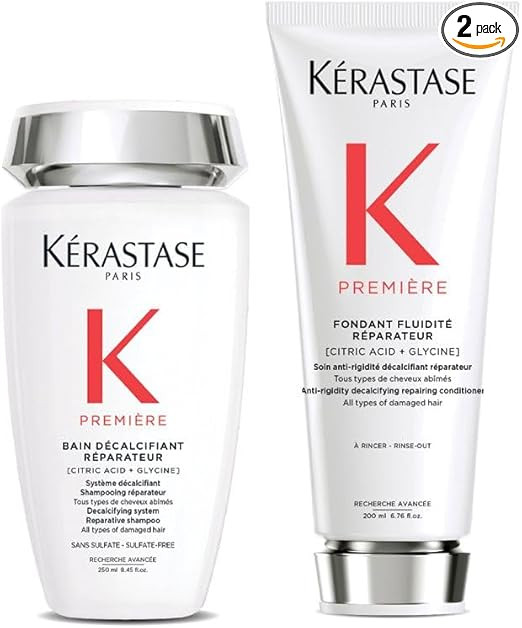Kerastase DUO Premiere Decalcifying System Reparative Shampoo 250ml and Anti-Rigidity Decalcifyin... | Amazon (UK)
