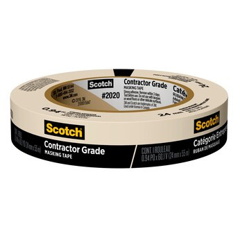 Scotch 2020 Contractor Grade 0.94-in x 60 Yard(s) Masking Tape | Lowe's