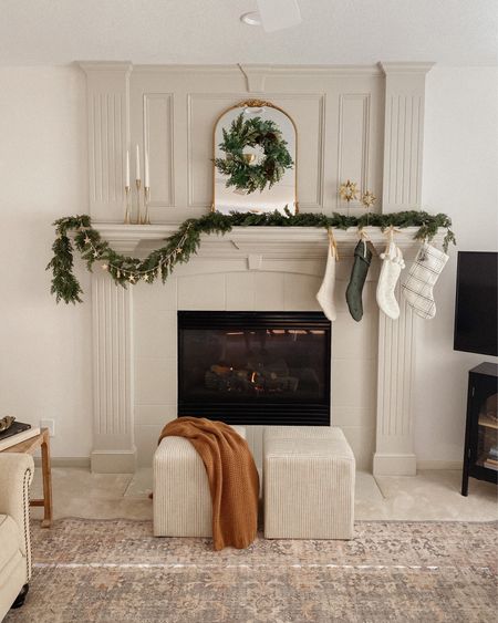 Holiday mantel decor - christmas decor, christmas fireplace, mantel decor, garland, stockings, affordable garland, Amazon Christmas decor, Target Christmas decor

#LTKHoliday #LTKhome #LTKSeasonal