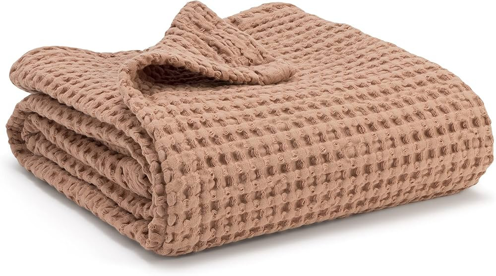Simka Rose Waffle Baby Blanket Cotton Soft Breathable Swaddle Blanket for Baby Nursery, Stroller ... | Amazon (US)