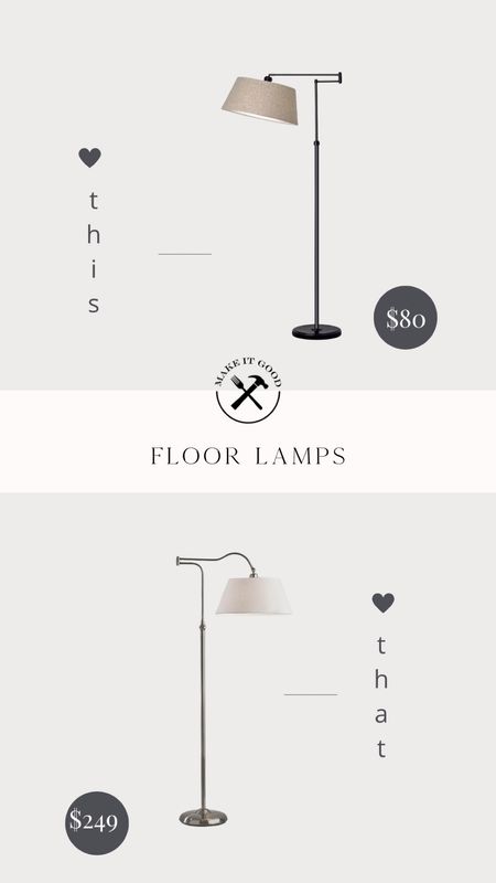 My favorite floor lamp. Two floor lamps, two different prices. 

#LTKhome