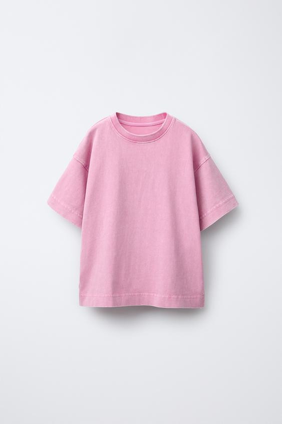 WASHED EFFECT HEAVY WEIGHT T-SHIRT | Zara US