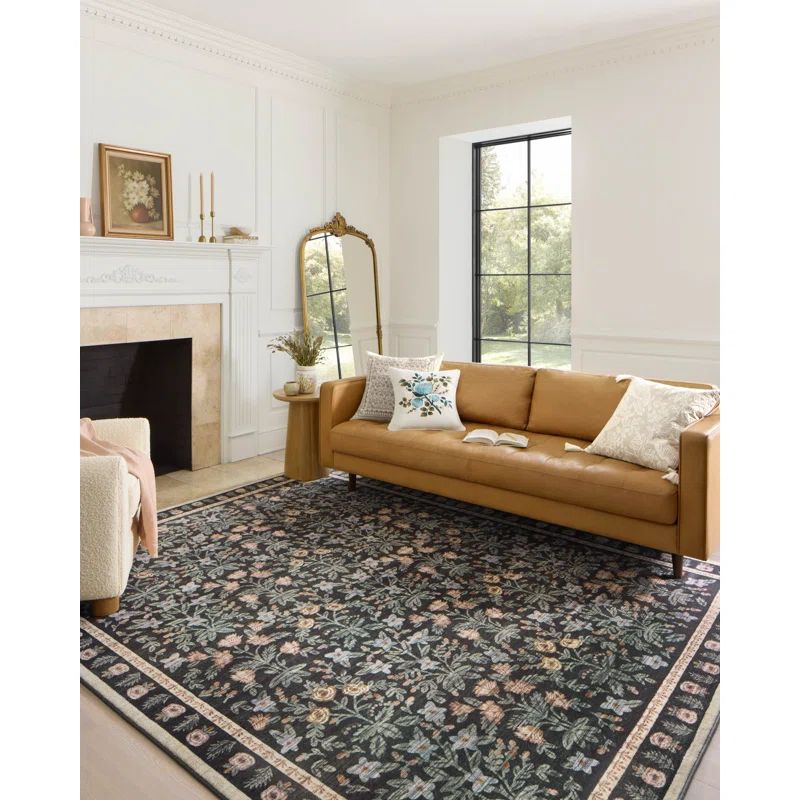 Rifle Paper Co. x Loloi Eden Mughal Garden Black Rug feat. CloudPile | Wayfair North America