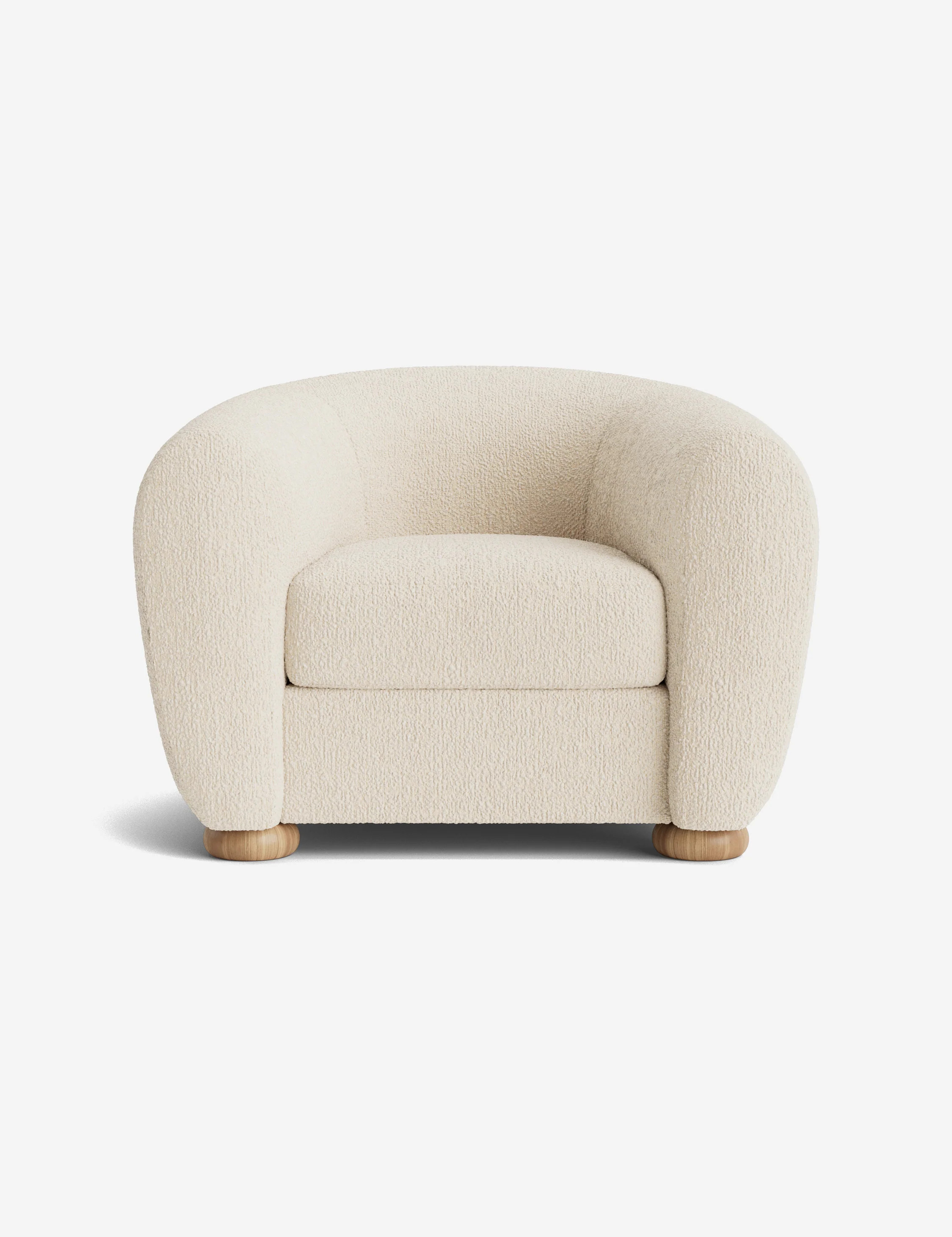Amaroso Accent Chair, Ivory Modern Boucle | Lulu and Georgia 