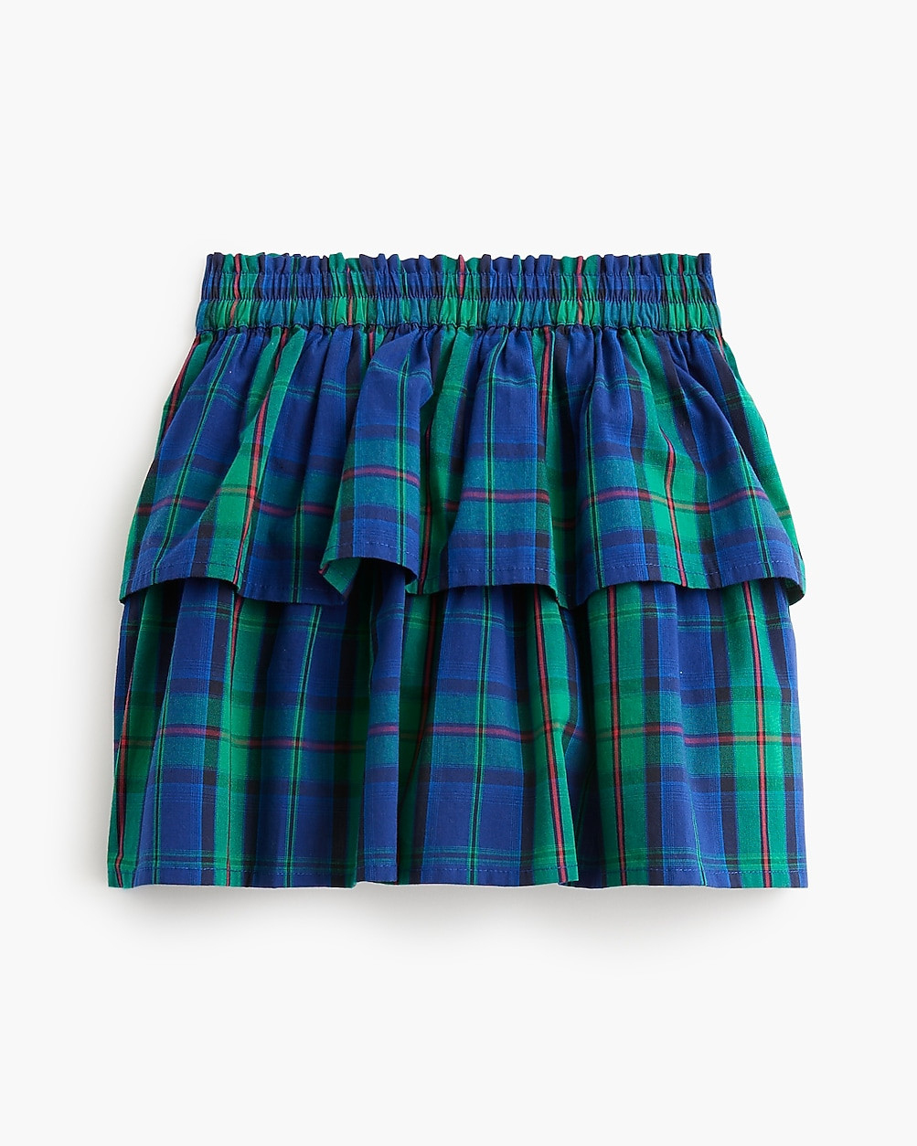 Girls' tartan tiered skirt | J.Crew Factory