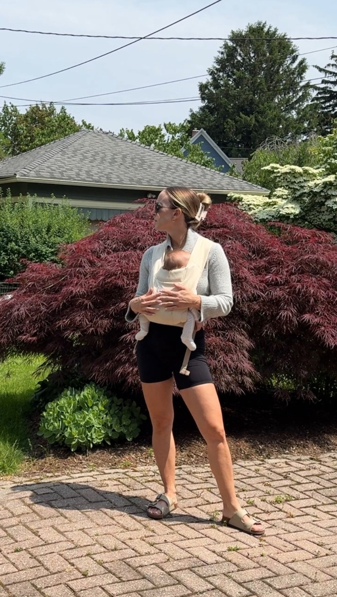 Mom outfit of the day #ootd #bikershorts #abercrombie #birkenstockoutfit sweater is old Abercrombie linked similar

#LTKBaby #LTKFindsUnder50