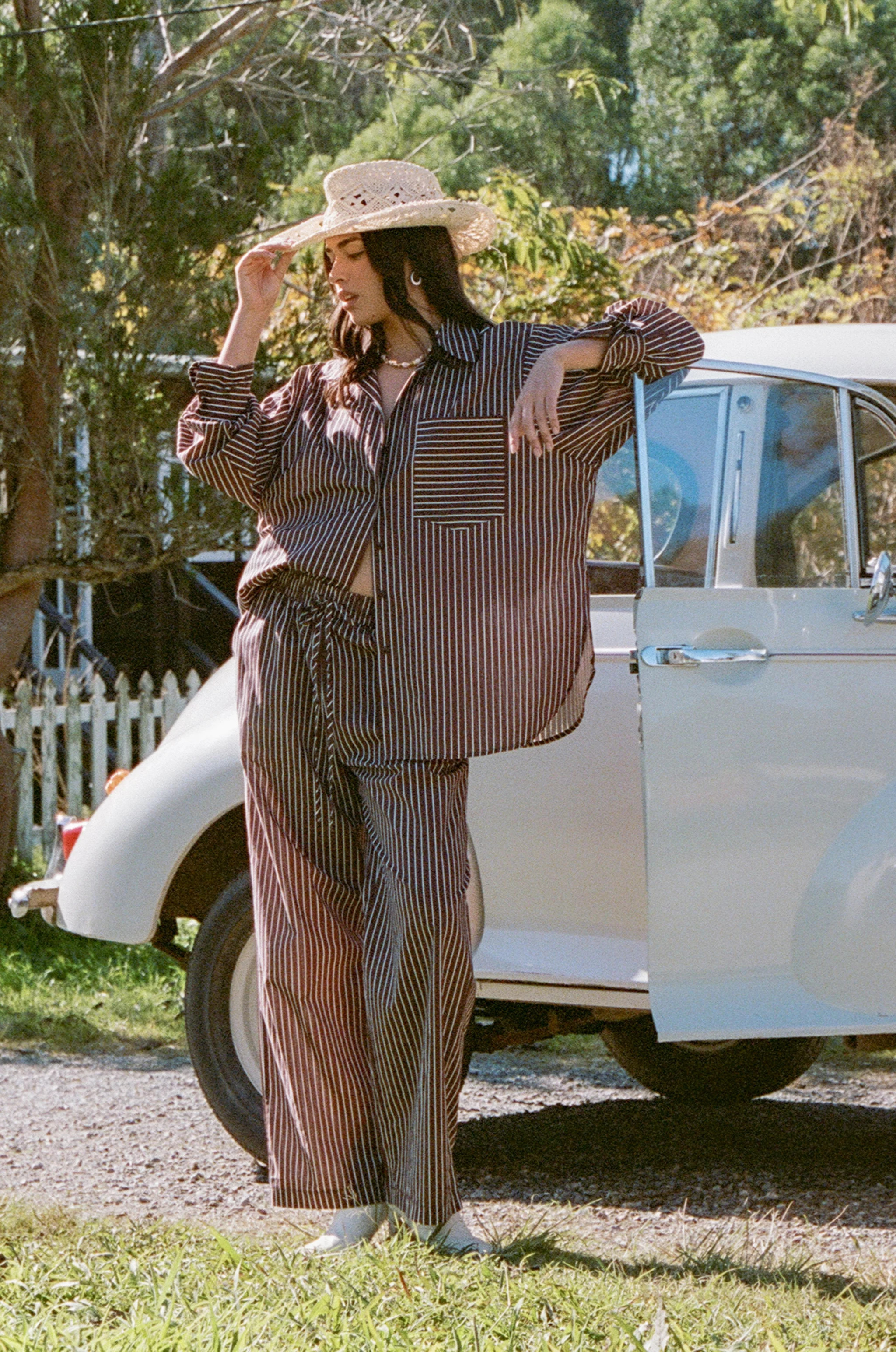 Darya Pants - Chocolate Stripe | Petal & Pup (AU)