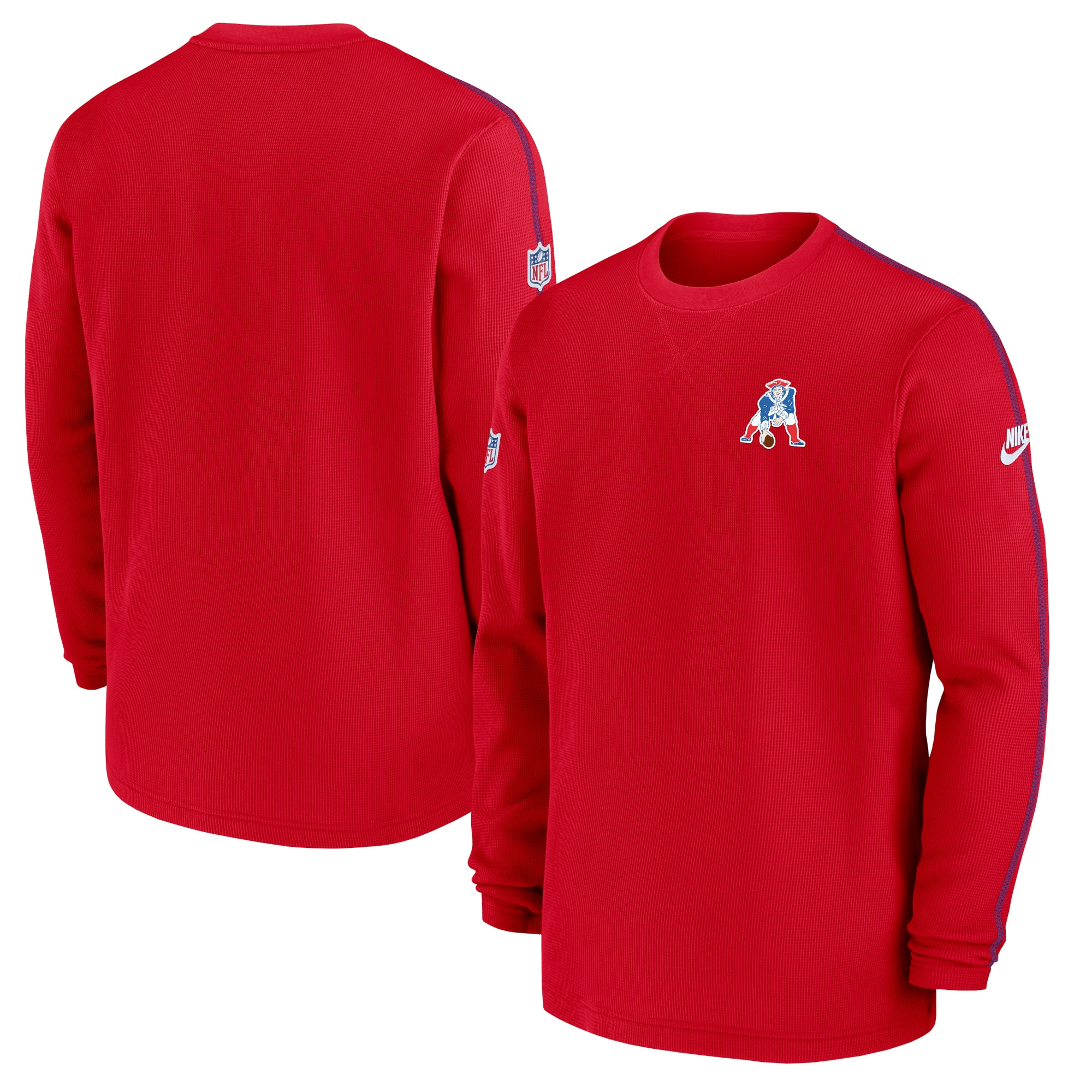 New England Patriots Nike Alternate Logo Coach Long Sleeve Top - Red | Fanatics
