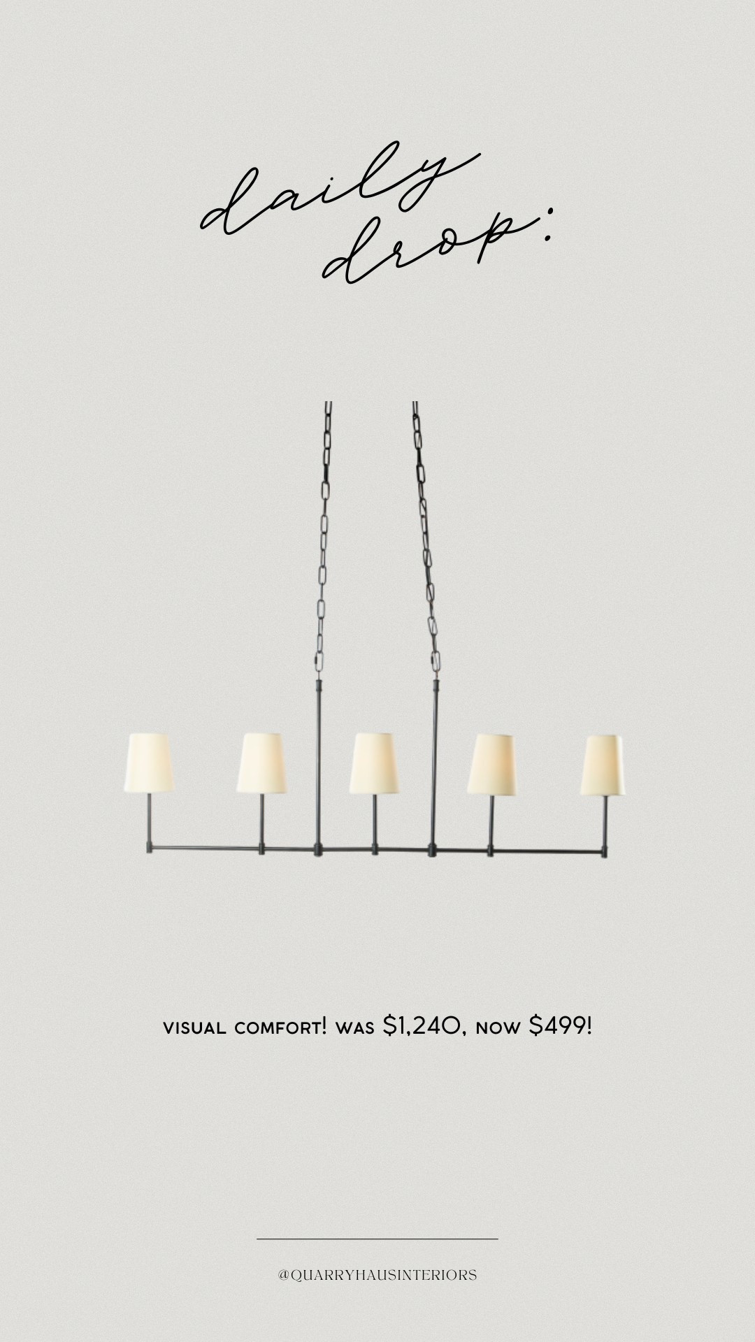 This visual comfort linear chandelier is on MEGA sale! Perfect for dining rooms 🙌🏼

#LTKSaleAlert #LTKHome