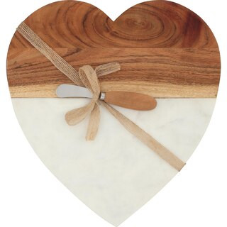 Joyward Marble & Wood Cheese Board & Spreader, 12.5 in | CVS Health